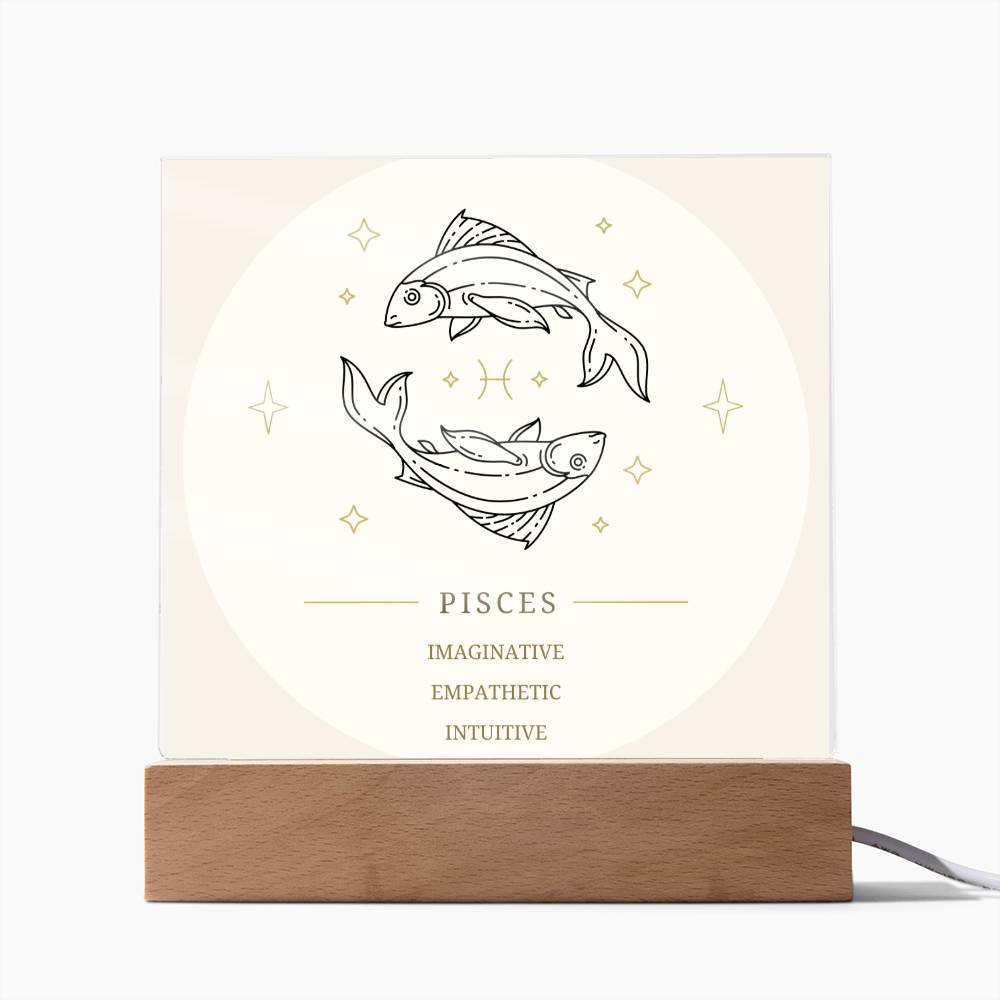 Pisces Square Acrylic Plaque