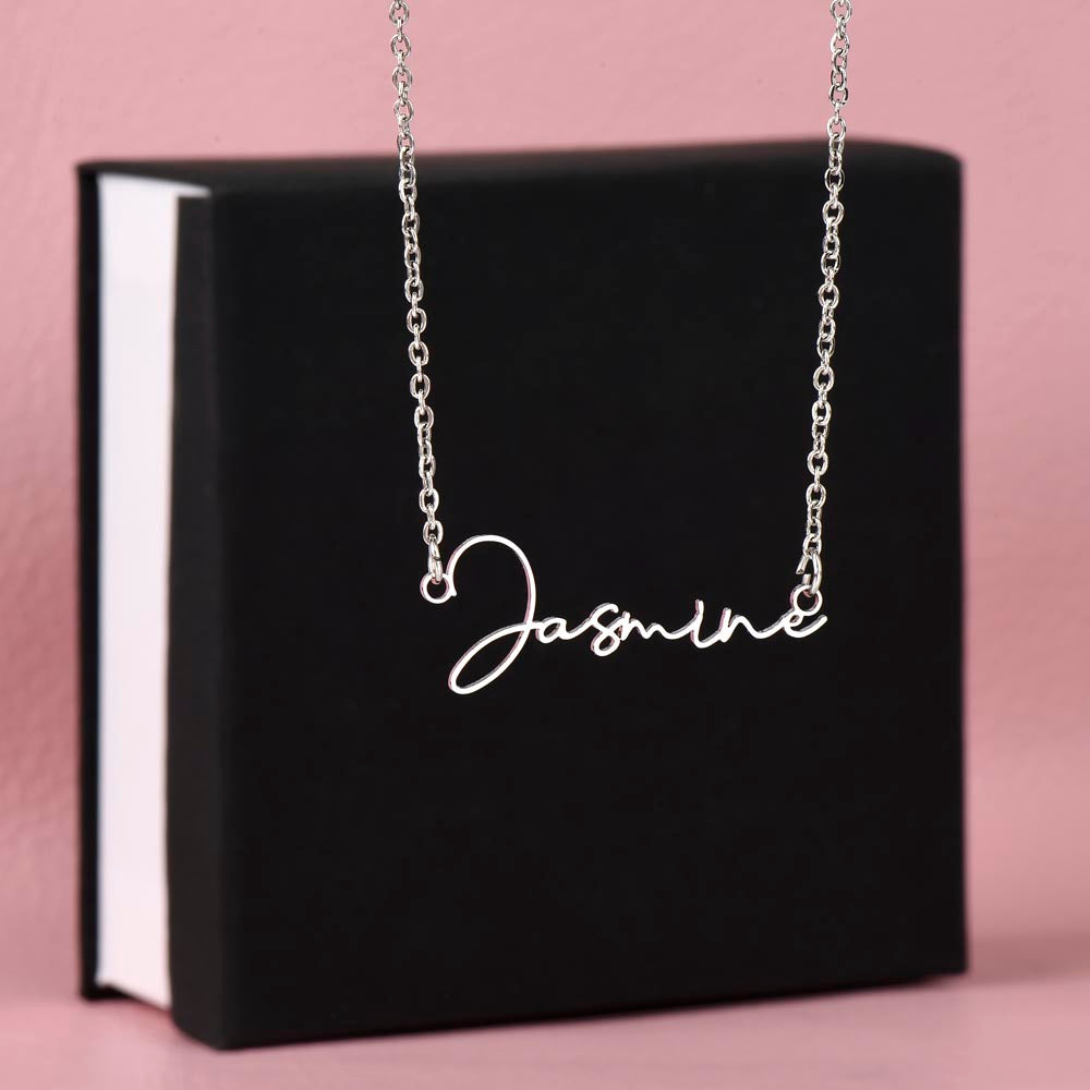 Custom Signature Name Necklace