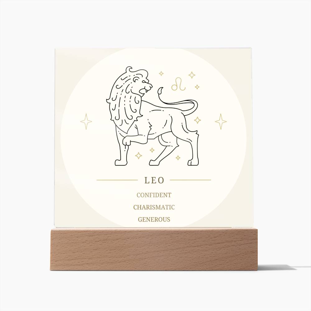 Leo Acrylic Display Plaque