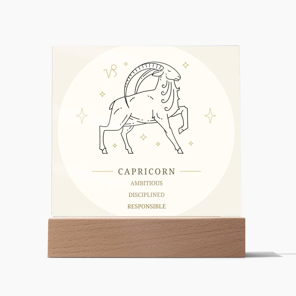 Capricorn Star Sign Acrylic Plaque