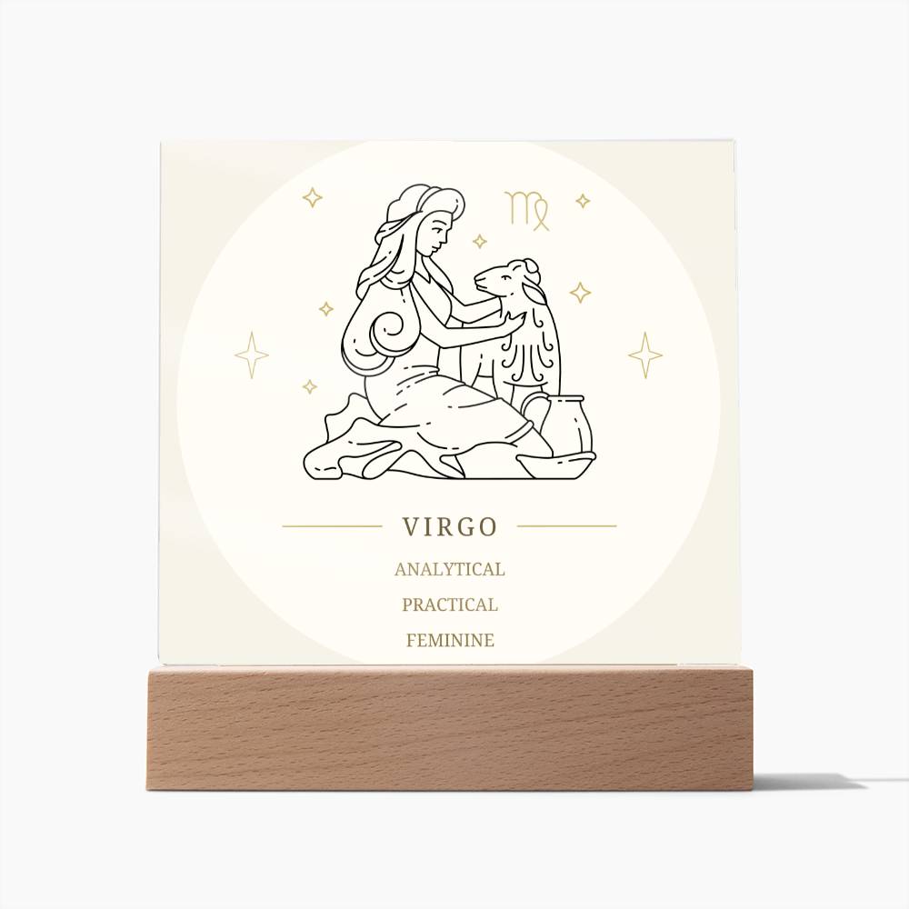 Virgo Star Sign Acrylic Plaque