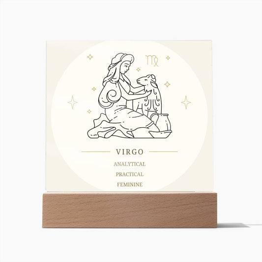 Virgo Star Sign Acrylic Plaque