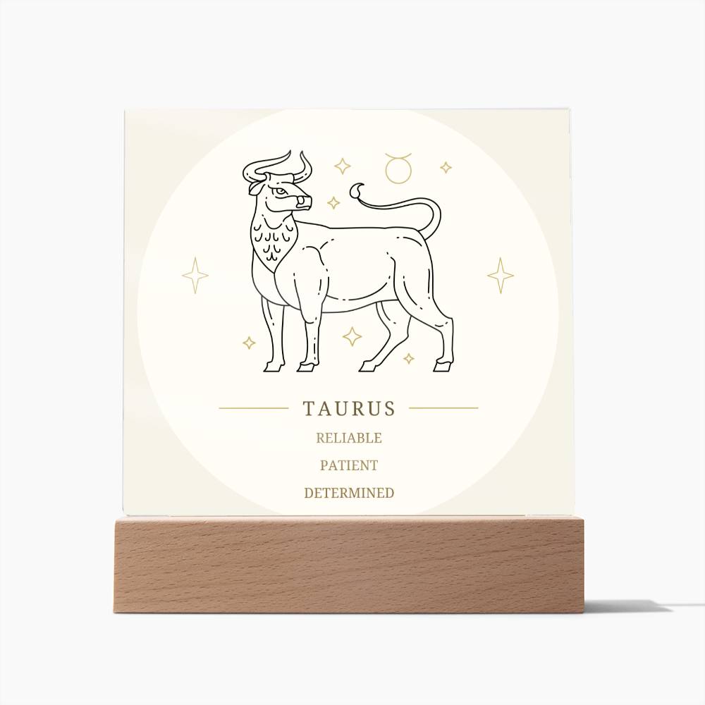 Taurus Star Sign Acrylic Plaque