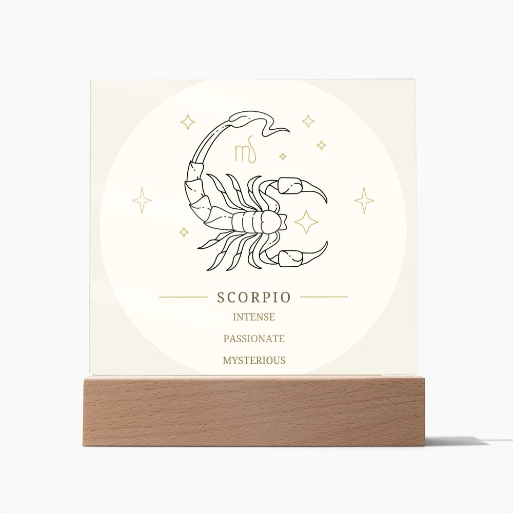 Scorpio Acrylic Display Plaque