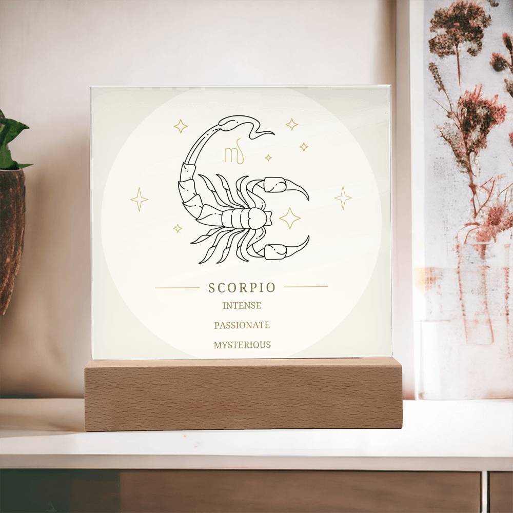 Scorpio Acrylic Display Plaque