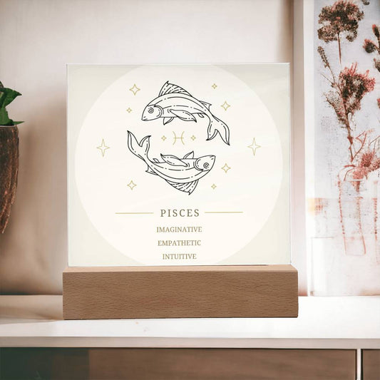 Pisces Square Acrylic Plaque