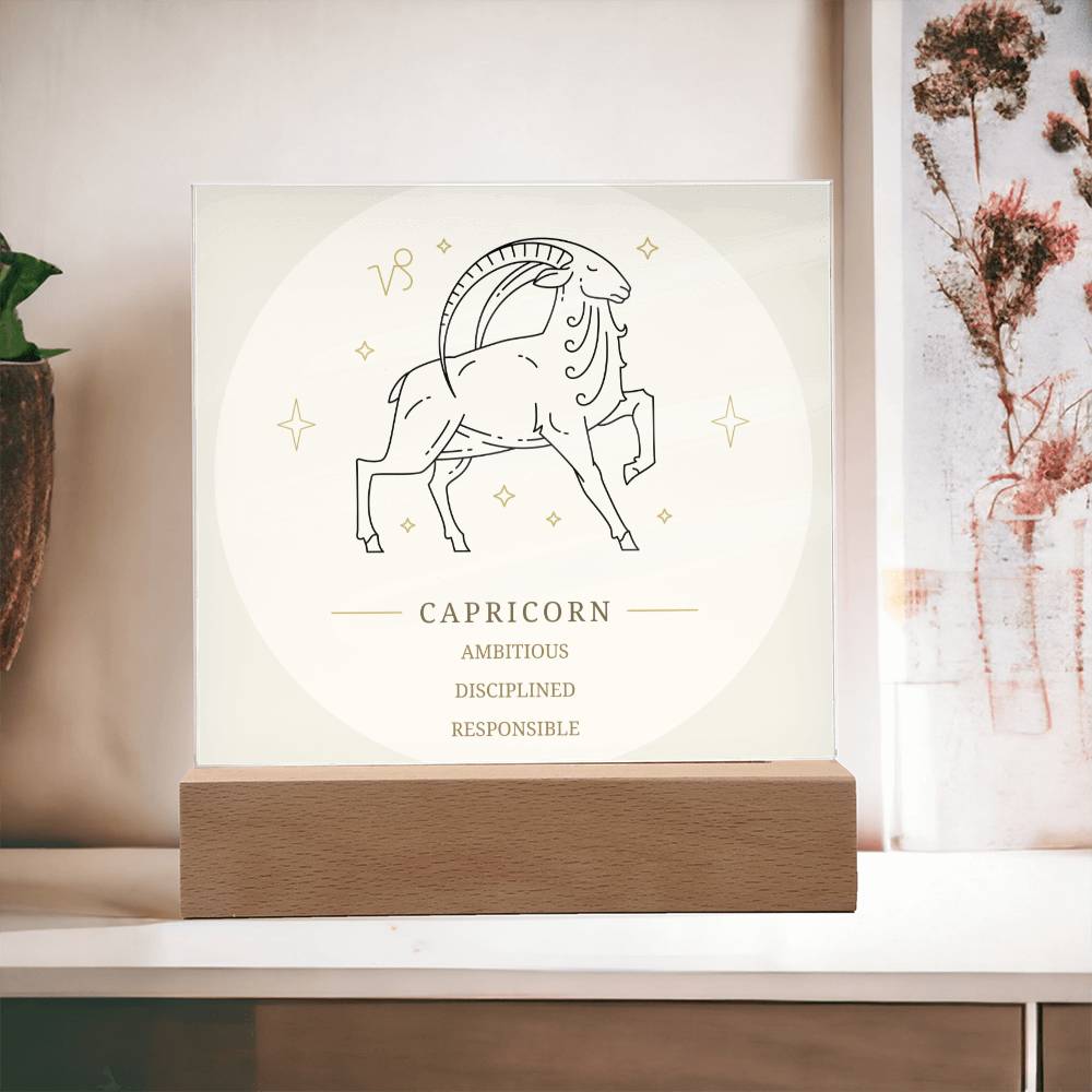 Capricorn Star Sign Acrylic Plaque