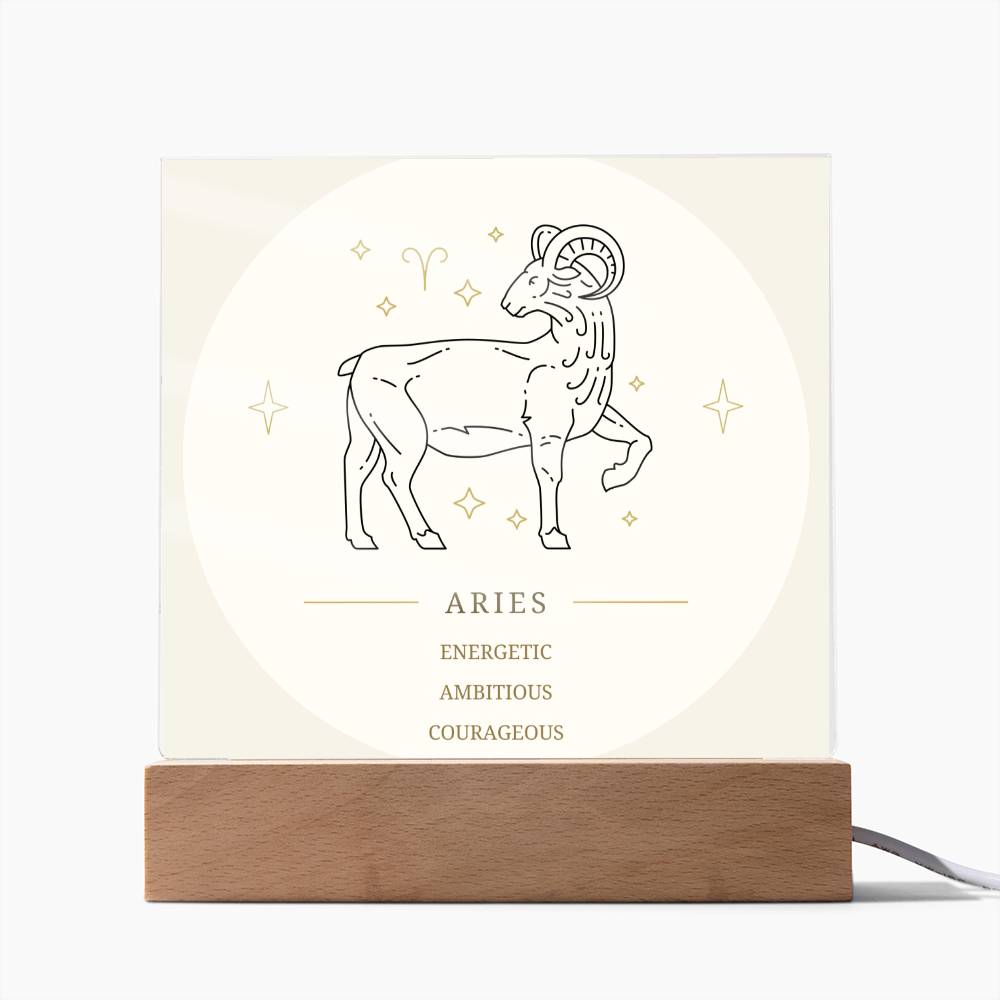 Aries Acrylic Display Plaque