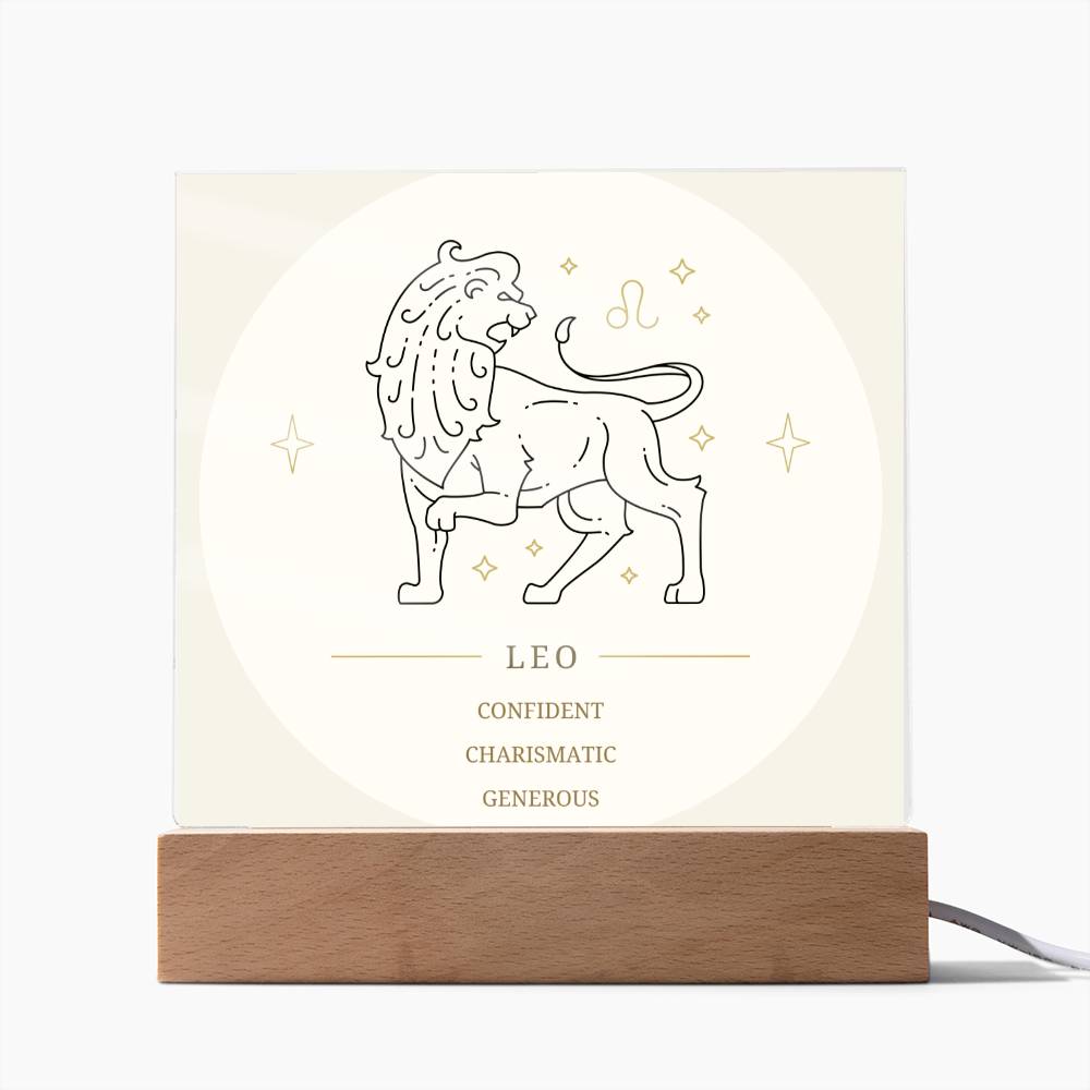 Leo Acrylic Display Plaque