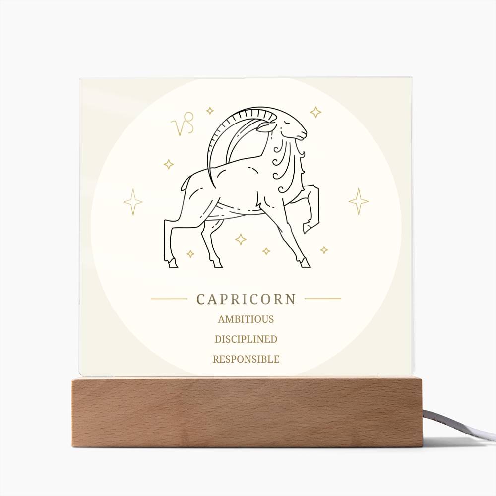 Capricorn Star Sign Acrylic Plaque