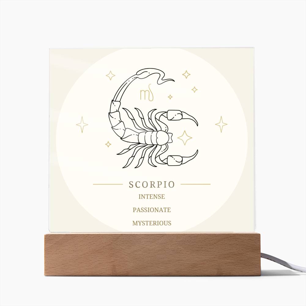 Scorpio Acrylic Display Plaque