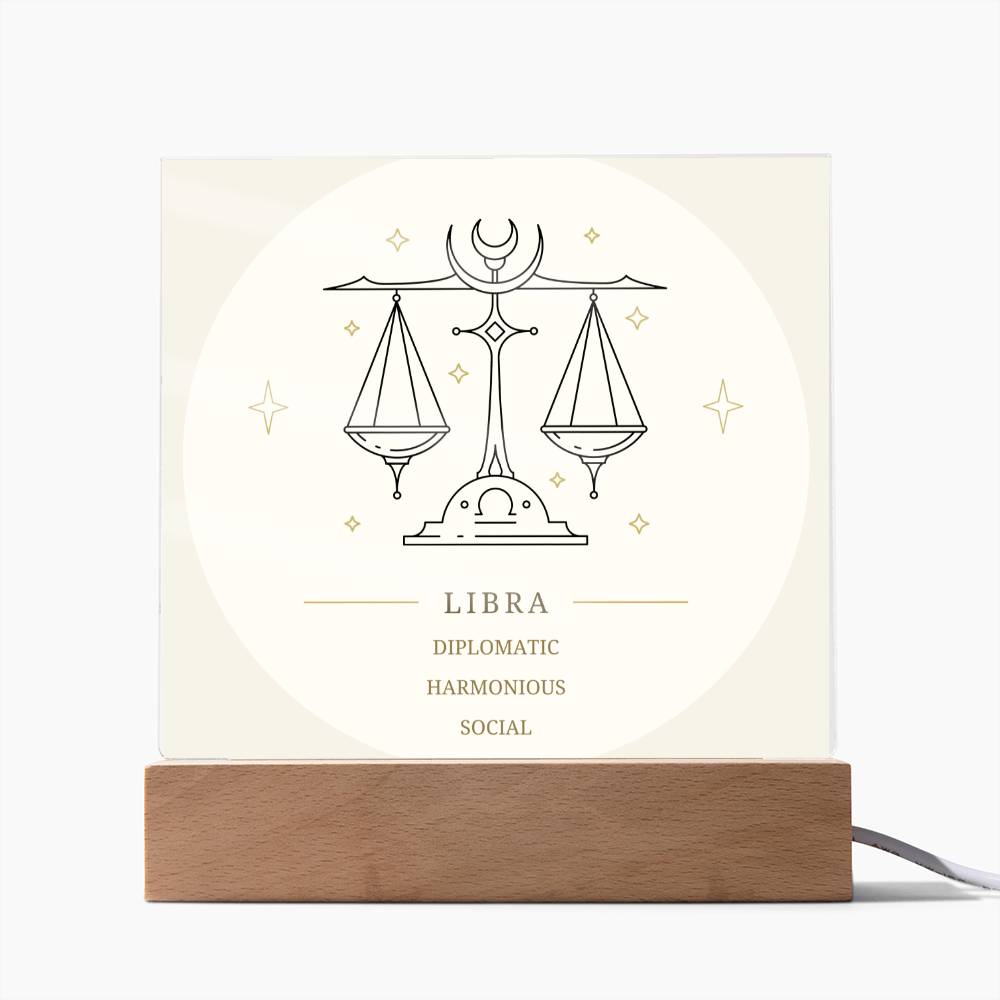 Libra Star Sign Acrylic Plaque