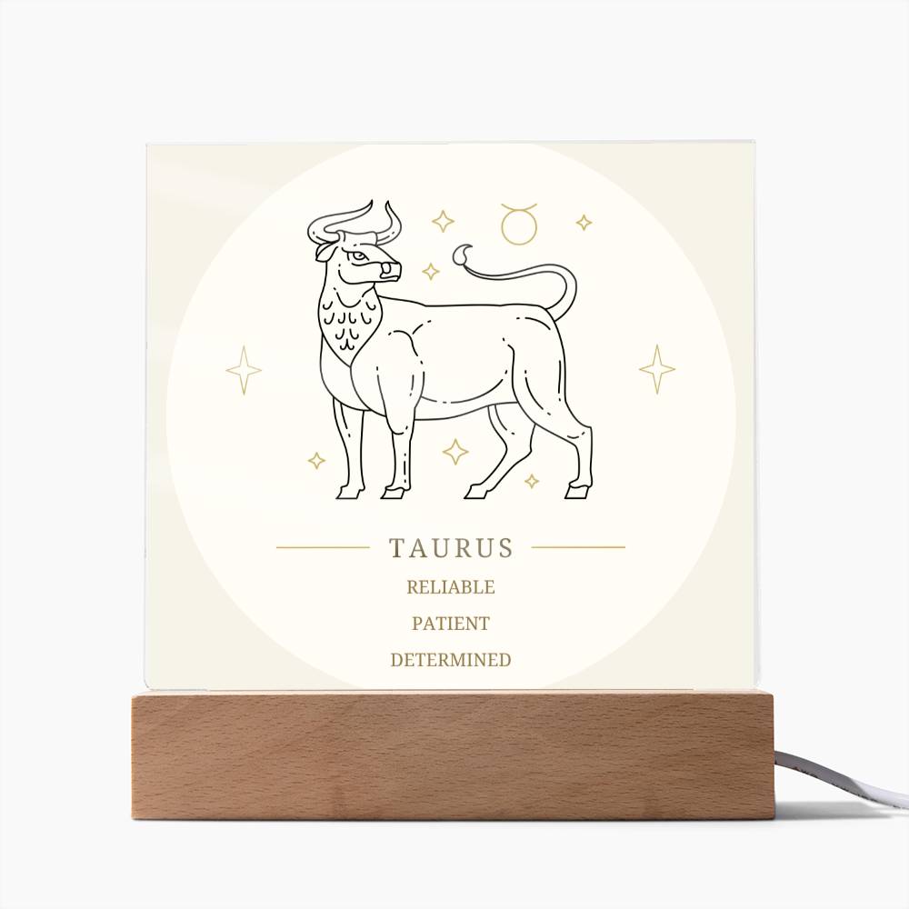 Taurus Star Sign Acrylic Plaque